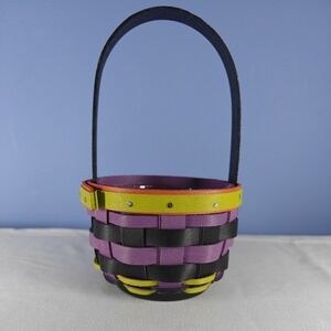 Longaberger 2015 Halloween Baubles Hostess Booking Basket‎ W/ Plastic Protector